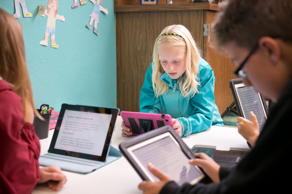 Students reading