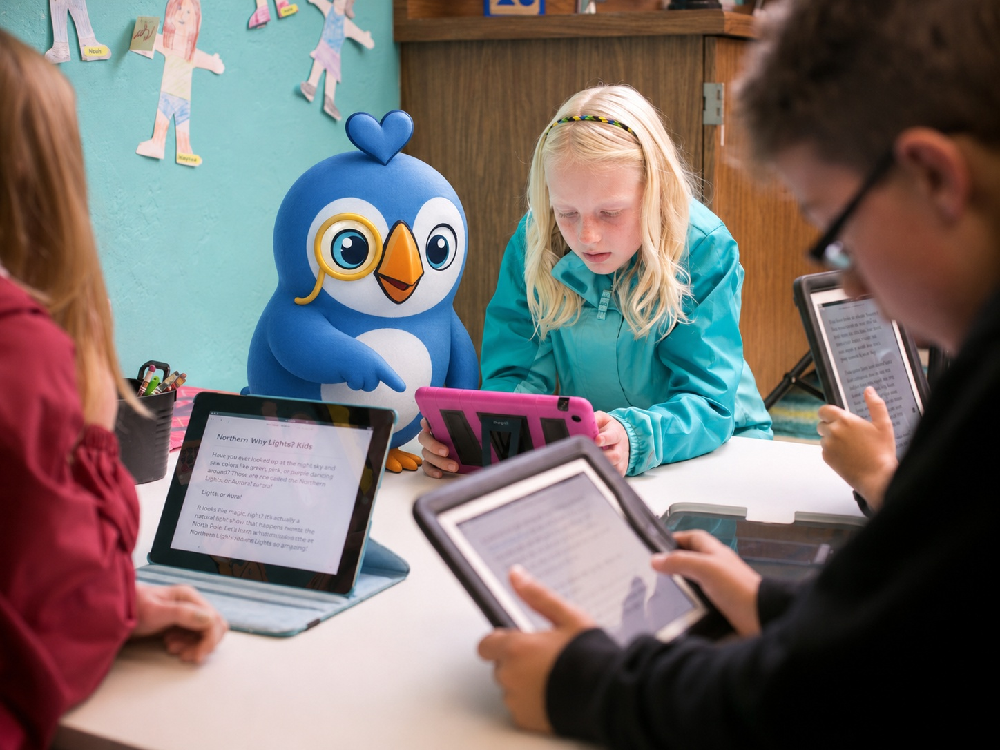 Students reading